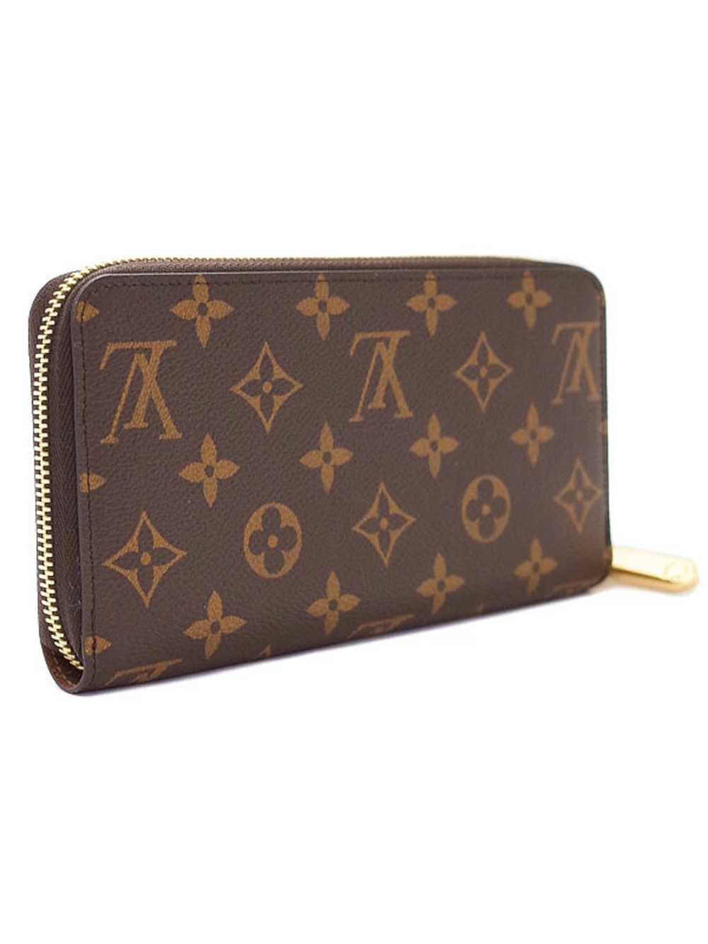 Louis Vuitton Zippy Long Wallet Round Zipper Monogram Brown